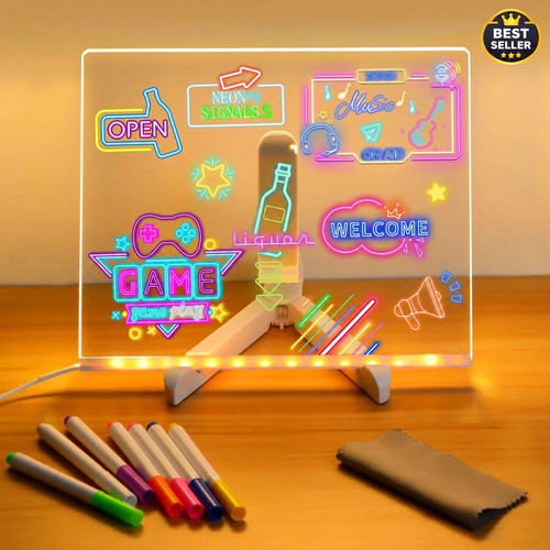 Led note board with - board,