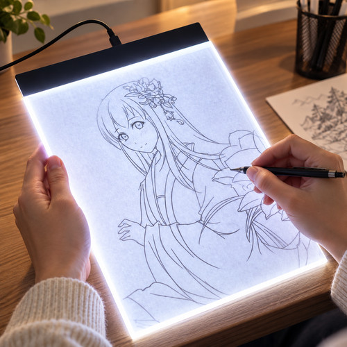 Led light drawing pad - light, a4