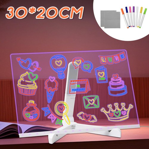 Led note board with - board, night