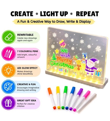 Led acrylic note - led,
