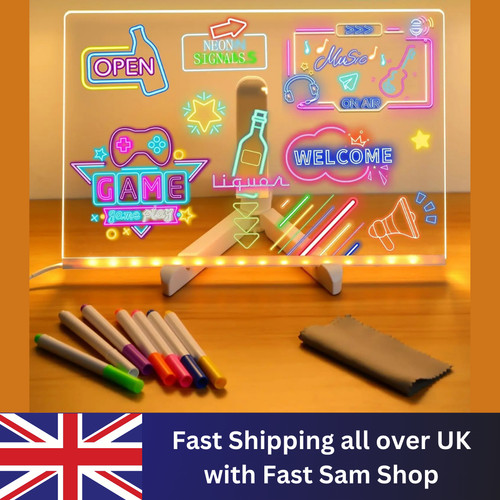 Led note board with night - with,
