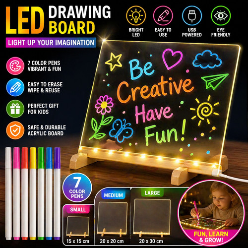 Led drawing board kids - drawing, light