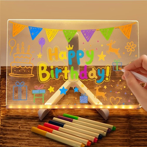 Led message board night light - board,