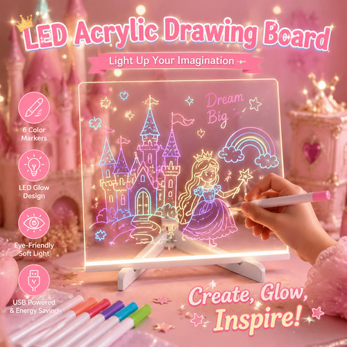 Led night light acrylic note - light,