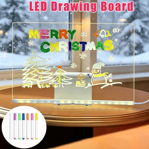 Led acrylic note board - board, pens