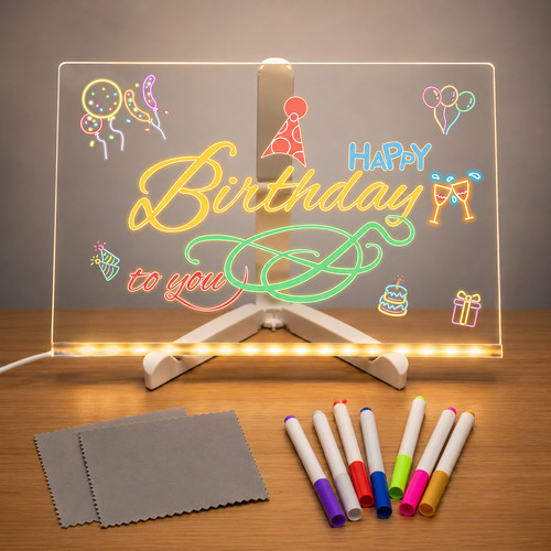 Led note board drawing - note, writing
