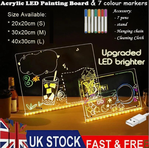 Led note board with night - note,