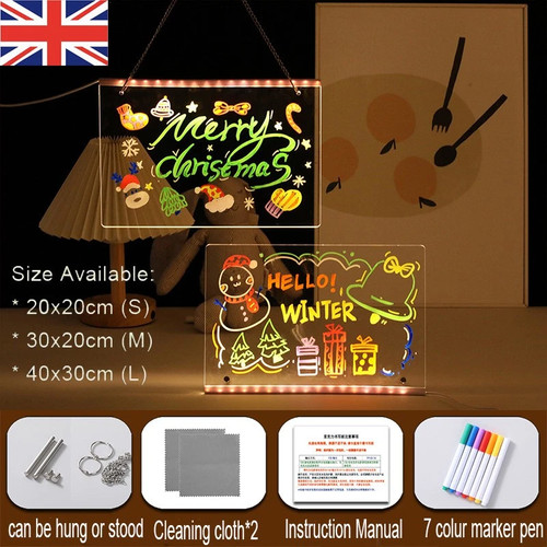 Led note board with color - note,