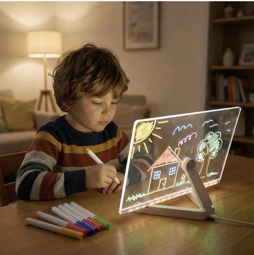 Kids led art - drawing, board