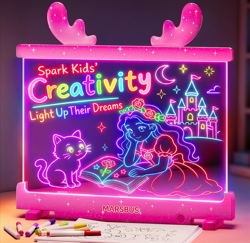 Led drawing board - board, kids