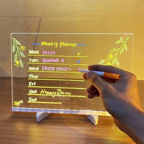 Led light acrylic message - light-up,