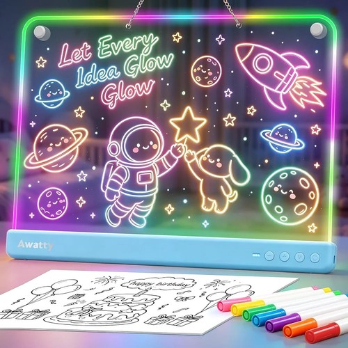 Led drawing board kids glow - kids,
