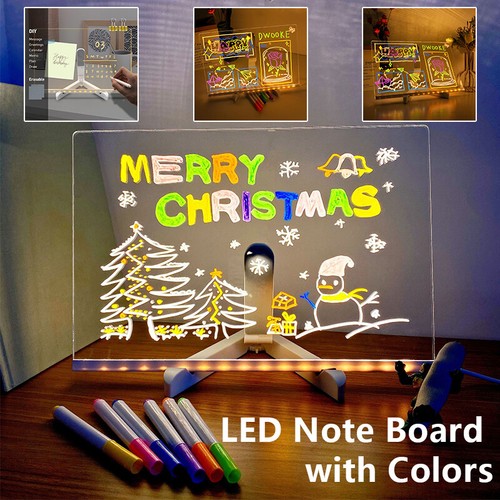 Led note board with - 7, coloured