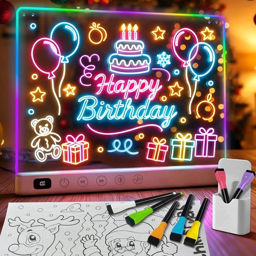 Neon led drawing - neon, board