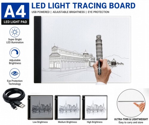 Led light box - a4, tracing